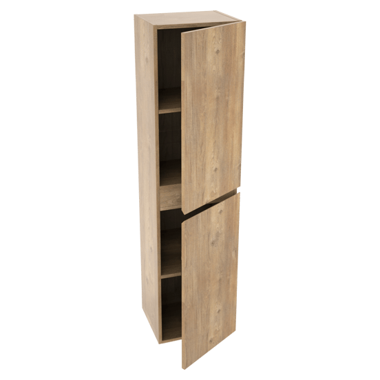 Linie Lado hängender Hochschrank zur Selbstmontage Eiche natur 35 x 30 x 140 cm