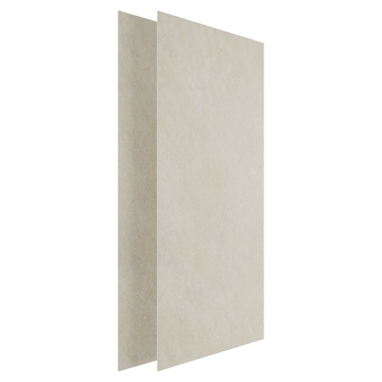 Luca Varess Groovy douchewandbekleding set 2 x 120x260 cm, SPC, Capri Beige