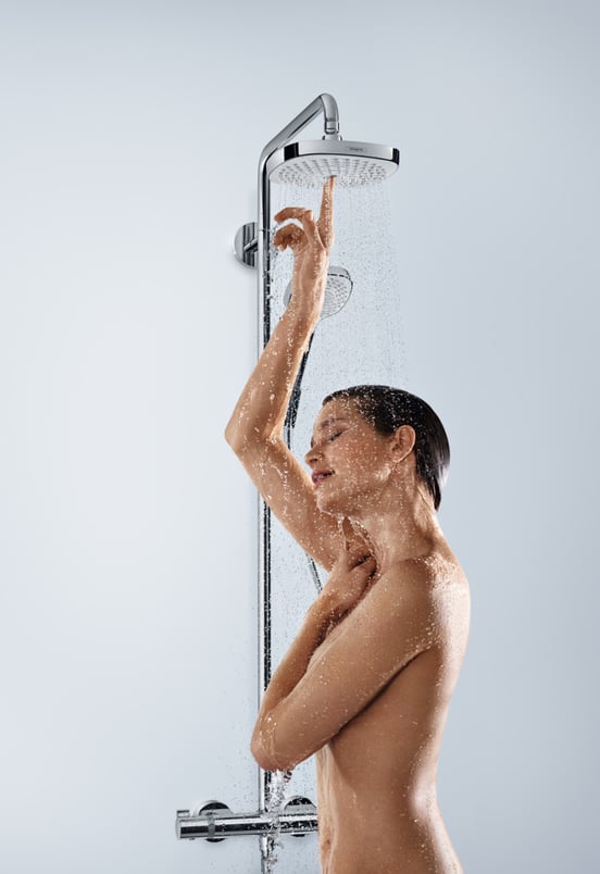 Hansgrohe Croma Select S 180 Duschsystem: Chrom glänzend