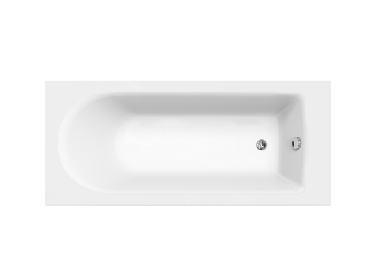 Luca Varess Rosala eenpersoons inbouwbad 160 x 70 cm acryl mat wit