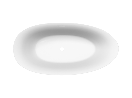 Luca Varess Uovia ovaal vrijstaand bad 170 x 85 cm acryl mat wit