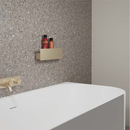 Balmani Uma étagère murale Brushed Champagne Gold 35 x 8.5 cm