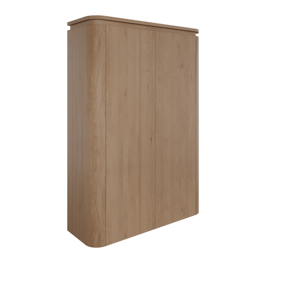 Balmani Moon hängender Säulenschrank eiche natur 90 x 32 x 130 cm