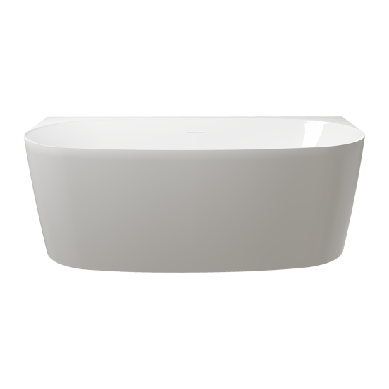 Luca Varess Sutilo halfvrijstaand bad 160 x 75 cm acryl Glanzend Wit
