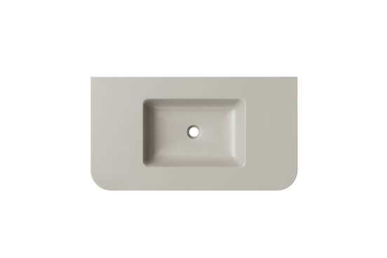 Balmani Moon plan simple top solid soie grise matte 100 x 55 cm