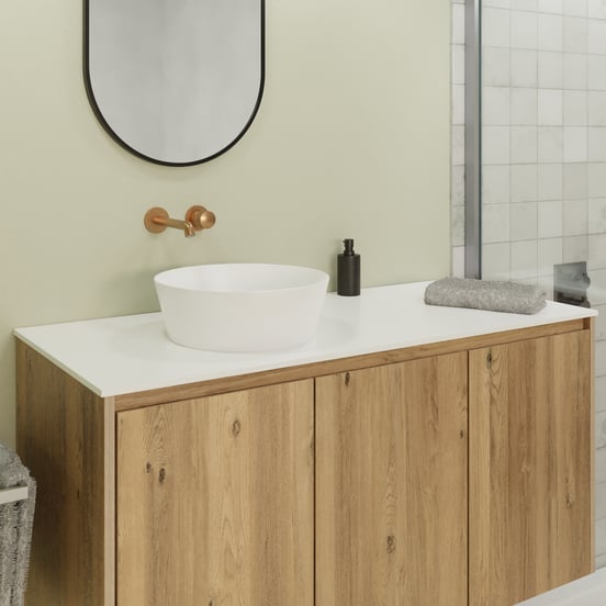 Blaufoss Pavilion Unterputz-Waschbecken Armatur: Brushed Rosegold, Einbauelement inklusive