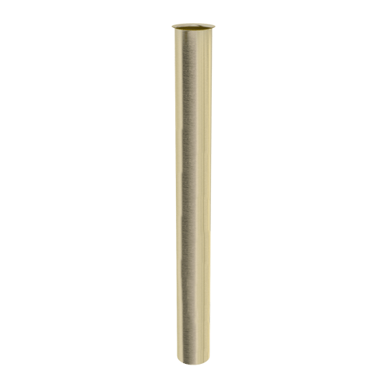 Santeg Draintube Verlängerungsstück mit Ringablauf Handwaschbecken, Champagne Gold gebürstet, Ø32mm 30 cm