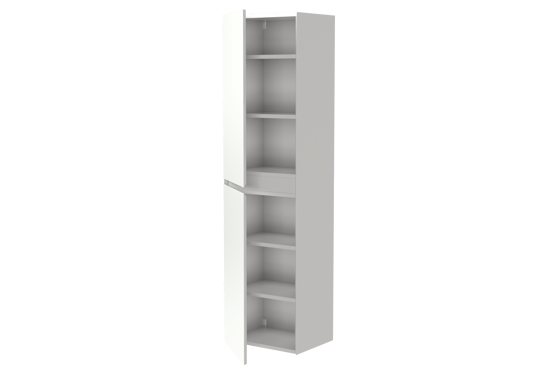 Balmani Mitra/Idra Badhochschrank: Hängend, Weiß matt, 45 x 35 x 169 cm