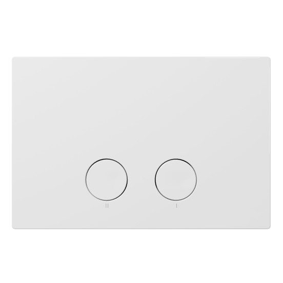 WC Set: Luca Varess Calibro Hänge WC, Weiß glänzend, spülrandlos, inkl. Medio WC Sitz, Burda Element für Wand-WC mit Geberit Sigma UP320 Spülkasten und Luca Varess Betätigungsplatte