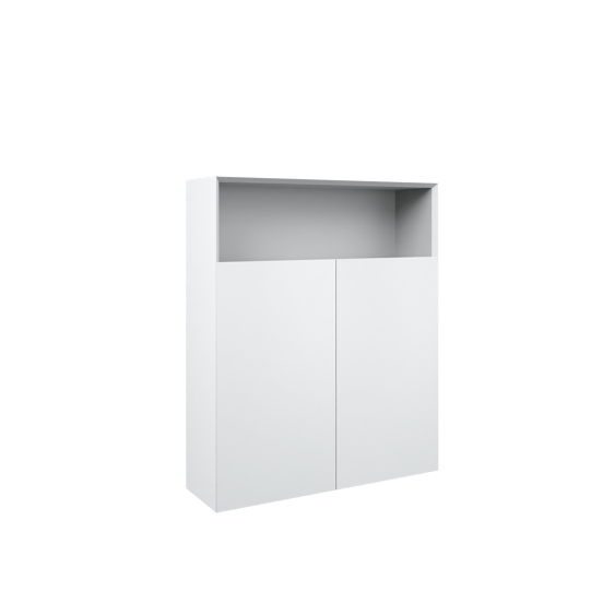 Balmani Idra Badhochschrank: Hängend, Weiß matt, 100 x 30 x 120 cm