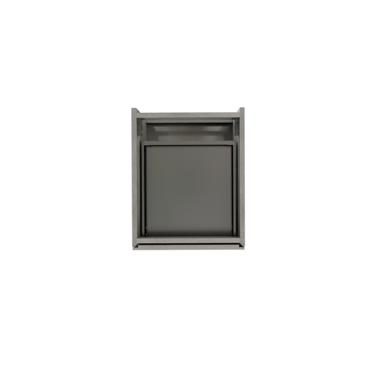 Storke Edge zwevende wastafelonderkast 35 x 52 cm beton donkergrijs 2 lades