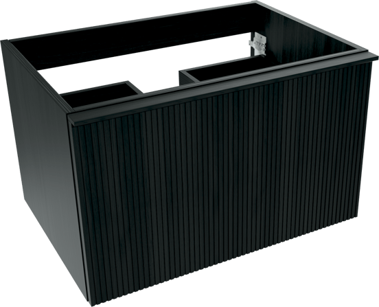 Balmani Forma meuble sous-vasque suspendu 75 x 55 cm chêne noir 2 tiroirs