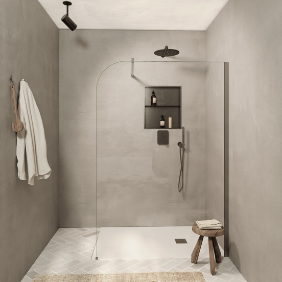 Blaufoss Box Einbau-Niche 50,5 x 59 cm Brushed GunMetal