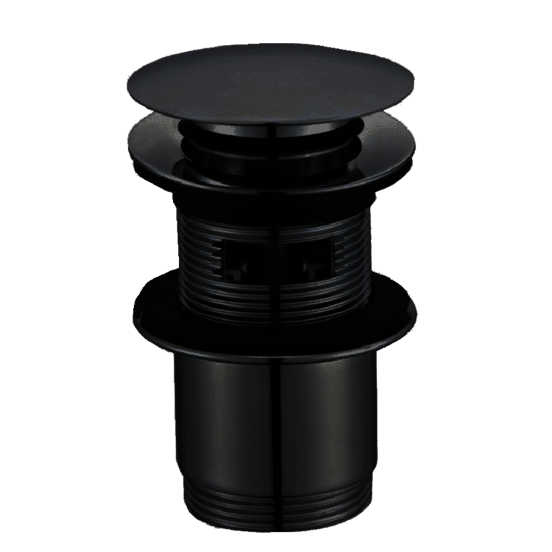 Santeg Unibath Ablaufventil Badewanne, verriegelbar, schwarz matt