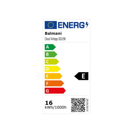 Balmani Cloud organisch badkamerspiegel 38 x 100 cm met spiegelverlichting en anti-damp