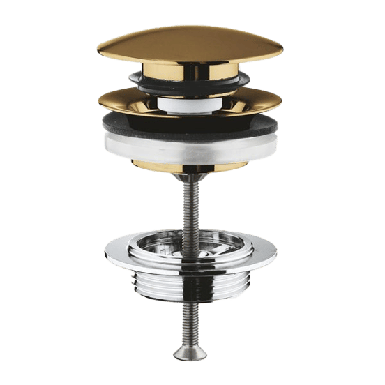 Grohe afvoerplug wastafel afsluitbaar Brushed Cool Sunrise