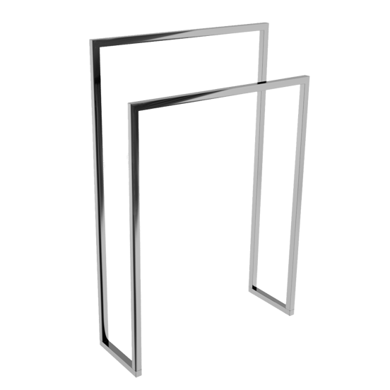 Blaufoss Noma porte-serviette grille chrome