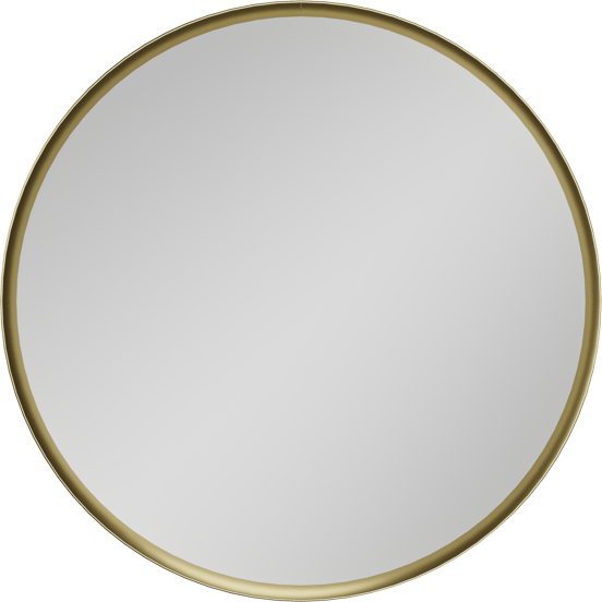 Balmani Auro miroir de toilette rond Brushed Champagne Gold Ø 35 cm