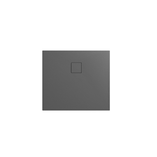 Linie Rumba receveur de douche 90 x 90 cm acrylique gris foncé texture ardoise