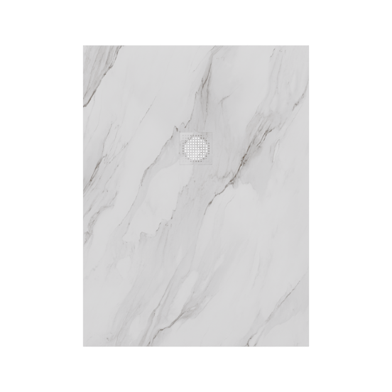 Luca Varess Suite Duschwanne 120 x 90 cm Marmorkomposit Marble White 