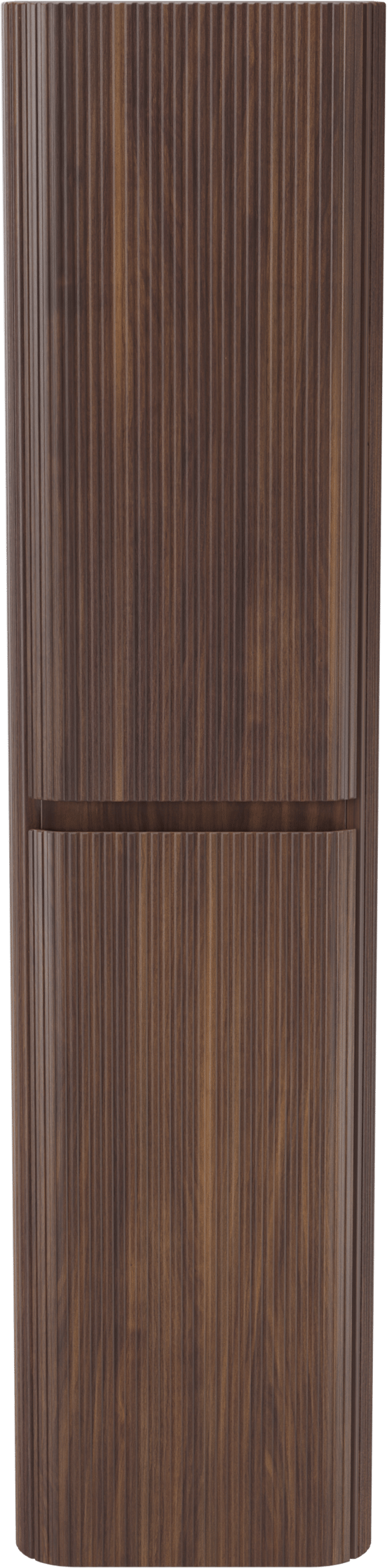 Storke Soft hängender Hochschrank Nussbaum 40 x 35 x 170 cm, Vert. Sym. Rippe