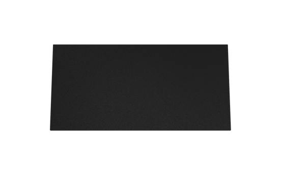 Storke Panton enkele tablet mat zwarte gepoedercoate mdf 105 x 52 cm