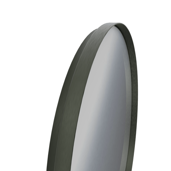 Balmani Giro Round rond badkamerspiegel Brushed GunMetal Ø 90 cm