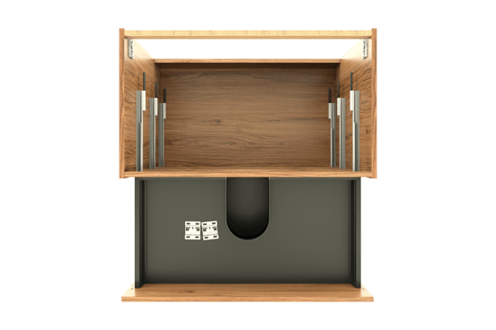 Balmani Lucida staande wastafelonderkast 90 x 55 cm teakhout 3 lades