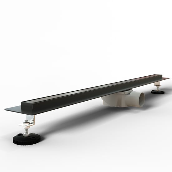 Linie Duschrinne: 70 cm, Schwarz matt