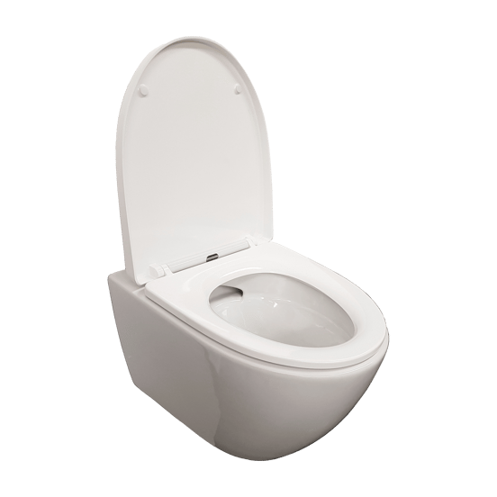 Luca Varess Moreno wc suspendu Blanc Brillant sans rebord SilentFlush