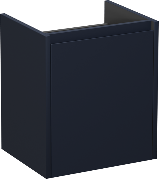 Storke Seda meuble sous-vasque suspendu 45 x 35 cm bleu nuit porte