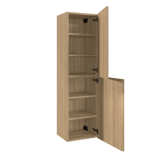 Balmani Fila colonne salle de bains suspendue placage chêne naturel 42 x 30 x 150 cm