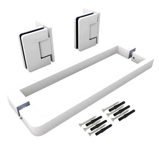 Balmani Modular douchedeur scharnieren en greep mat wit