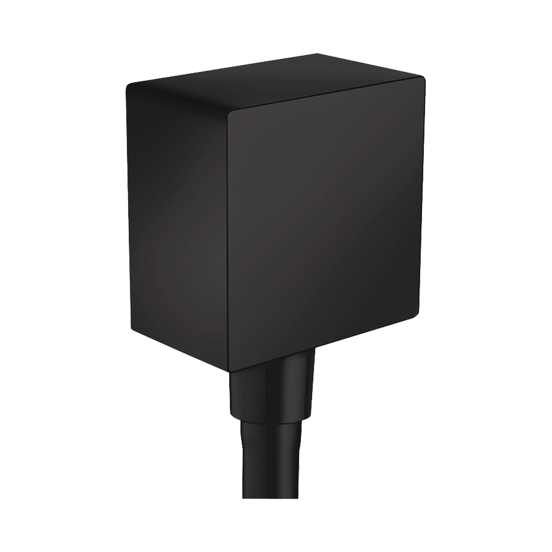 Hansgrohe FixFit Square coude de raccordement 1/2" noir mat