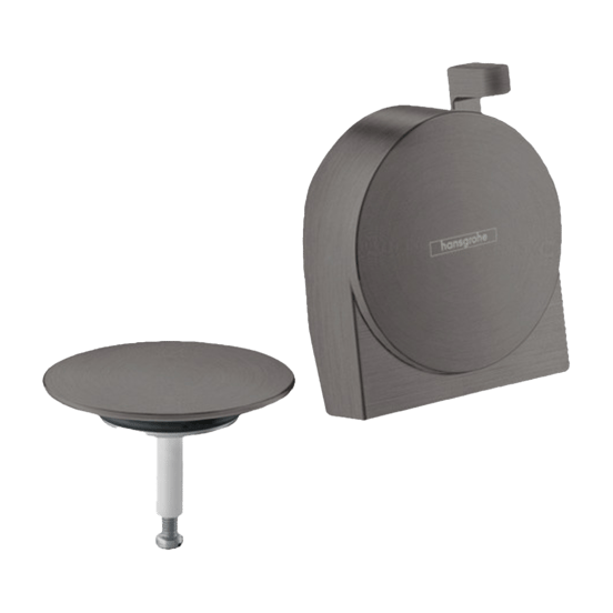 Hansgrohe Exafill Badvulling overloop -en afvoergarnituur Brushed Black Chrome