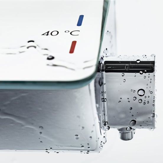 Hansgrohe Ecostat Select thermostatische douchekraan Glanzend Chroom en wit