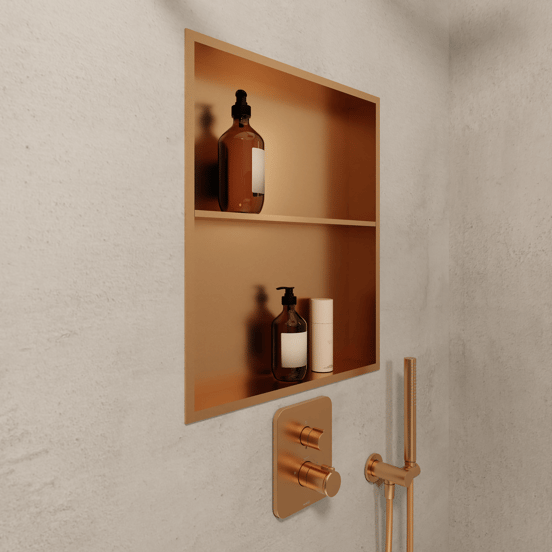 Blaufoss Box Einbau-Niche 50,5 x 59 cm Brushed Rosegold