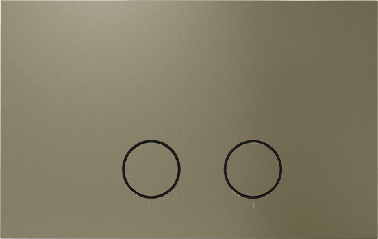 Perola bedieningspaneel Brushed Champagne Gold voor UP320 of UP720 inbouwreservoir