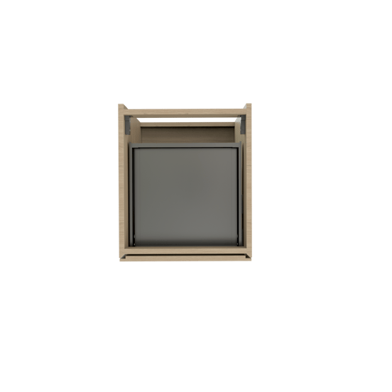 Storke Edge stehender Bad-Unterschrank, 45 x 52 cm, Eiche Natur, 3 Schubladen