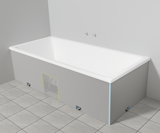 Santeg set tabliers pour baignoire à encastrer