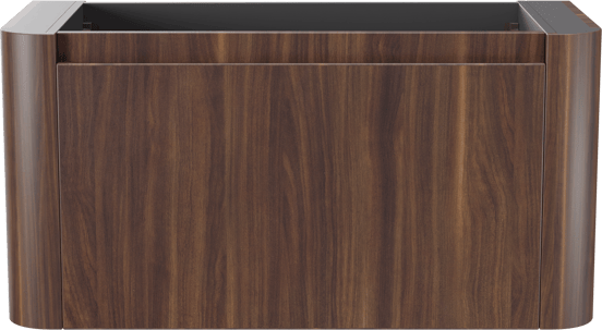 Storke Soft  hängendes möbelstück Waschtischunterschränke 100 x 46 cm Nussbaum 2 Schubladen