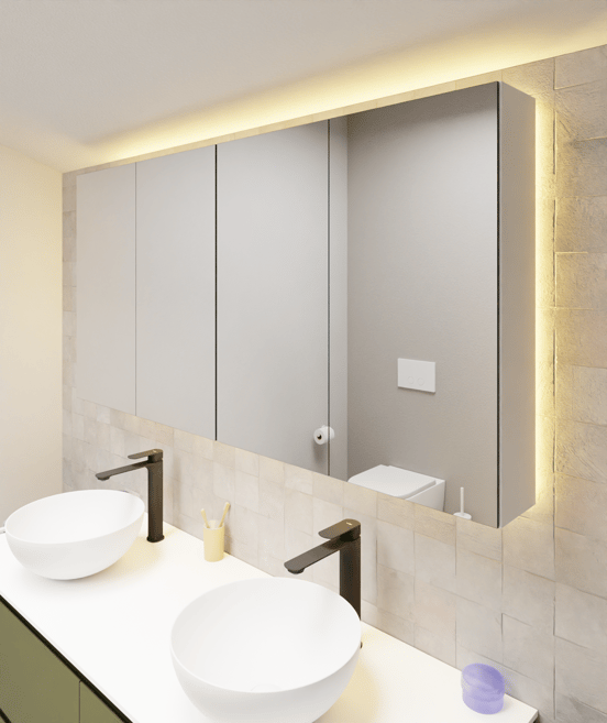 Luca Varess LED Spiegelschrankbeleuchtung: 150 x 75 cm,