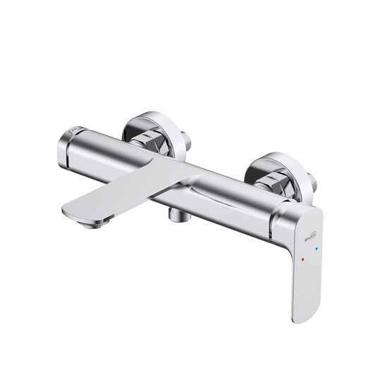 Blaufoss Bodan robinet de bain mitigeur montage mural extérieur chrome