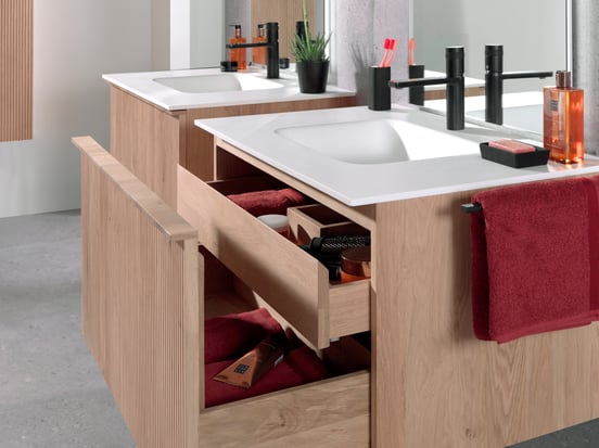 Balmani Tablo Arcato enkele wastafel matte Solid Surface 90 x 55 cm, exclusief crepine