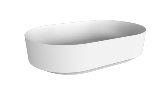 Balmani Fato waskom matte Solid Surface ovaal 54 x 34 cm