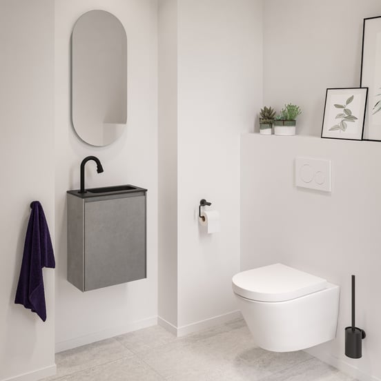 Blaufoss Ottawa robinet de lave-mains Noir Mat