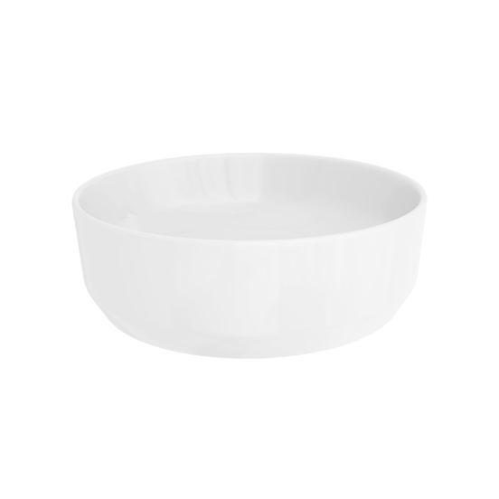 Luca Varess Perla Aufsatzwaschbecken: Keramik Weiß Glänzend, rund, Ø 34 cm