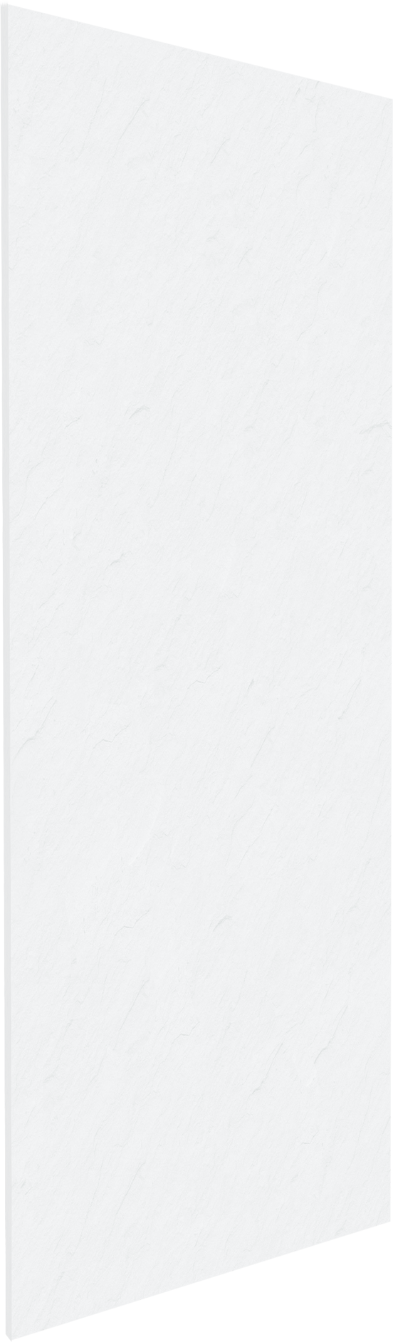 Linie Rumba Duschrückwand 90 x 220 cm Acryl Weiß Schieferstruktur