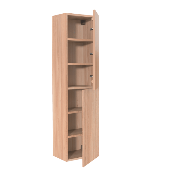 Balmani Forma zwevende badkamerkast naturel eiken 42 x 30 x 150 cm vert. sym. groef