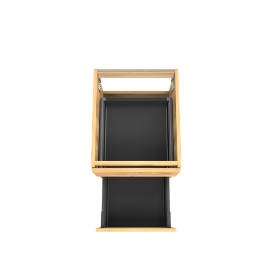 Balmani Lucida zwevende wastafelonderkast 45 x 55 cm ruw eiken 2 lades